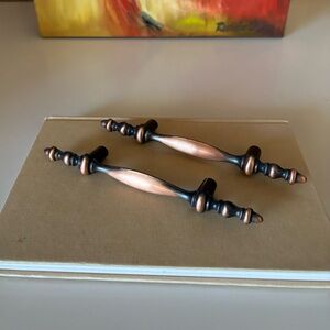 Vintage MCM 1968 Pair of Amerock Colonnade Drawer Pulls Set of 2 Door Handles
